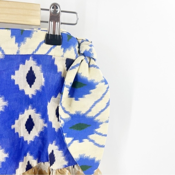 ✅ Zara Blogger Fave The Astrid Wide Sleeve Printed WRAP SKIRT SIZE LARGE - Picture 5 of 7